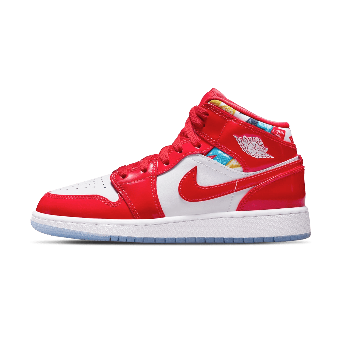 Air Jordan 1 Mid 'Barcelona Sweater Red Patent'