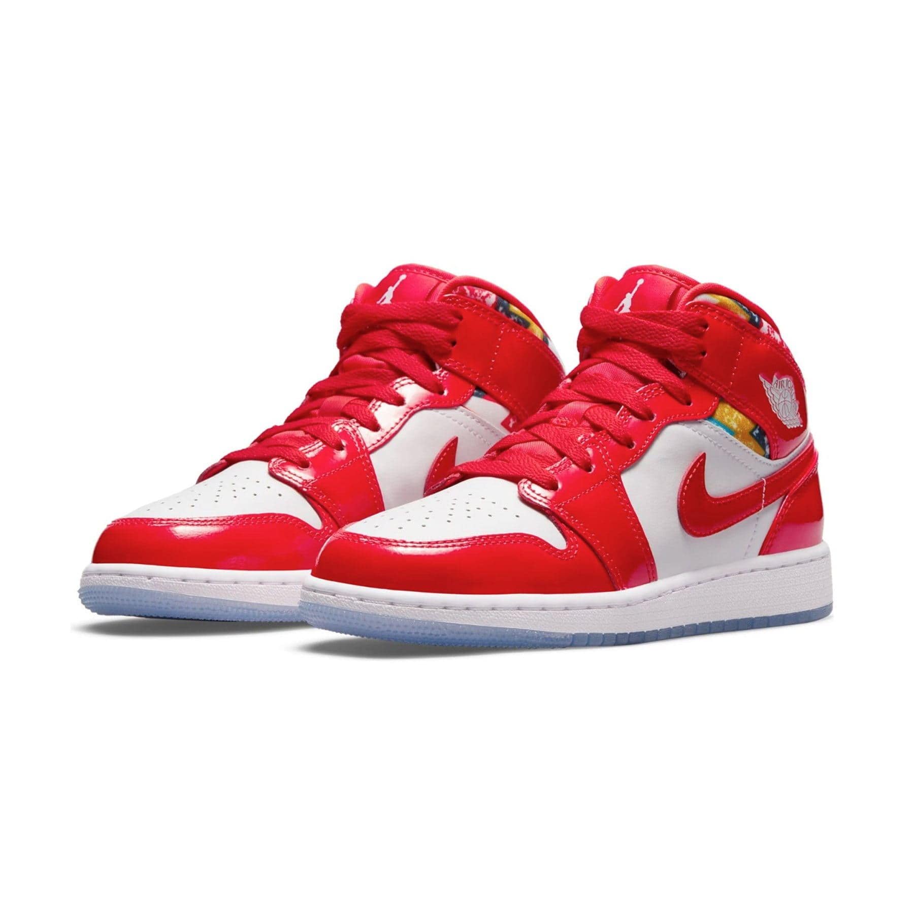 Air Jordan 1 Mid 'Barcelona Sweater Red Patent'