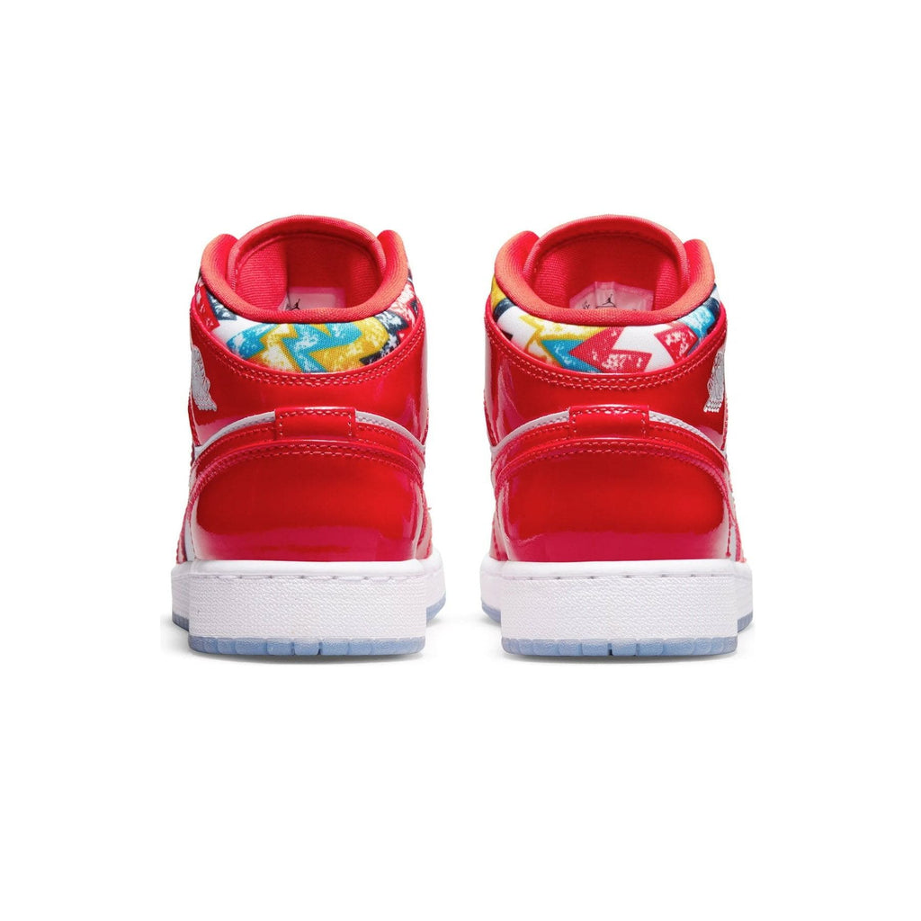Air Jordan 1 Mid 'Barcelona Sweater Red Patent'