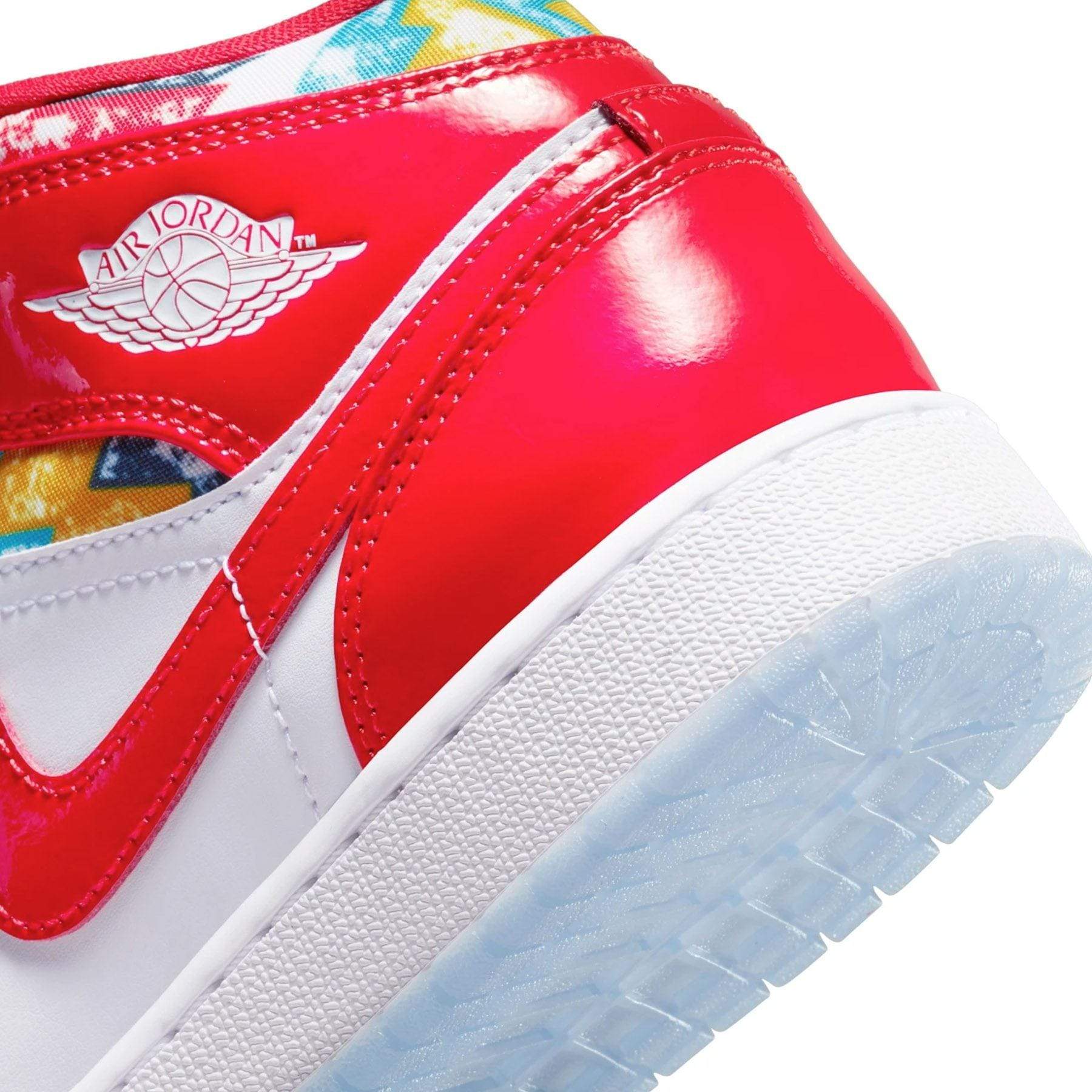 Air Jordan 1 Mid 'Barcelona Sweater Red Patent'