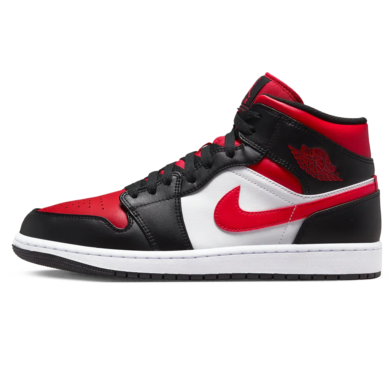 Air Jordan 1 Mid 'Black Fire Red'