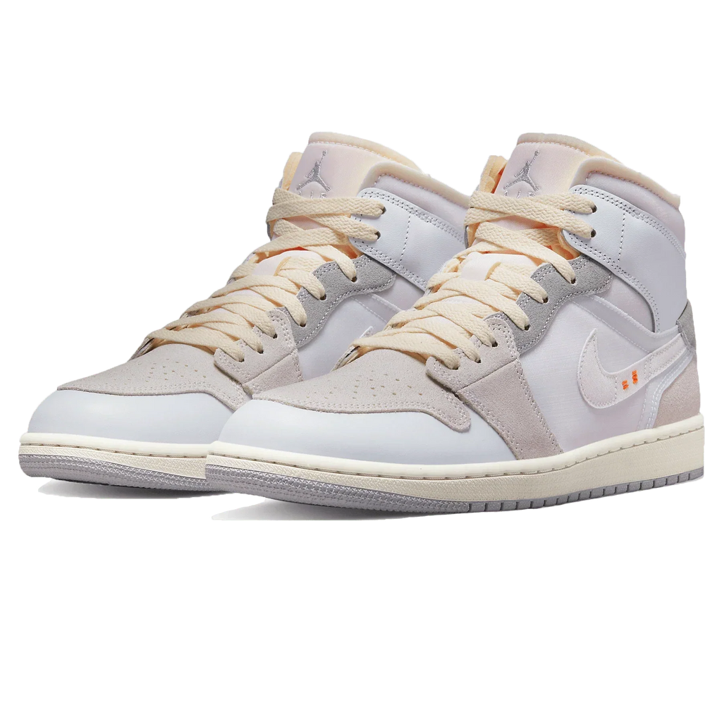 Air Jordan 1 Mid 'Craft Inside Out White Grey'