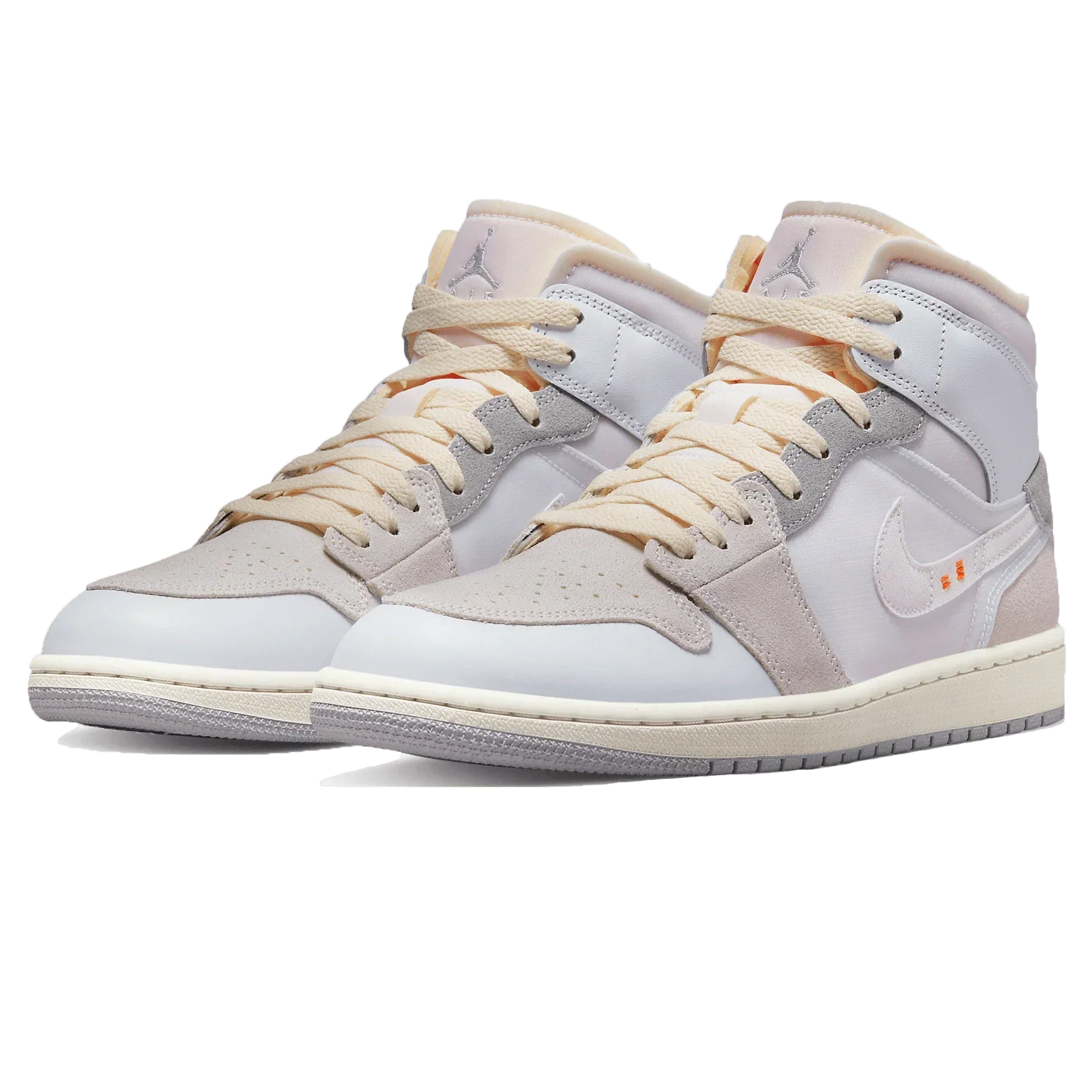 Air Jordan 1 Mid 'Craft Inside Out White Grey'