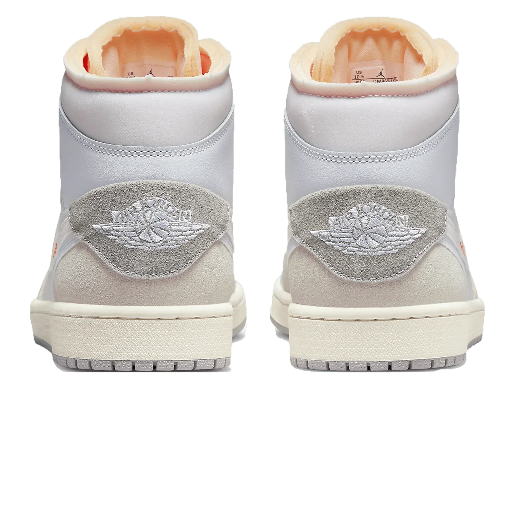 Air Jordan 1 Mid 'Craft Inside Out White Grey'