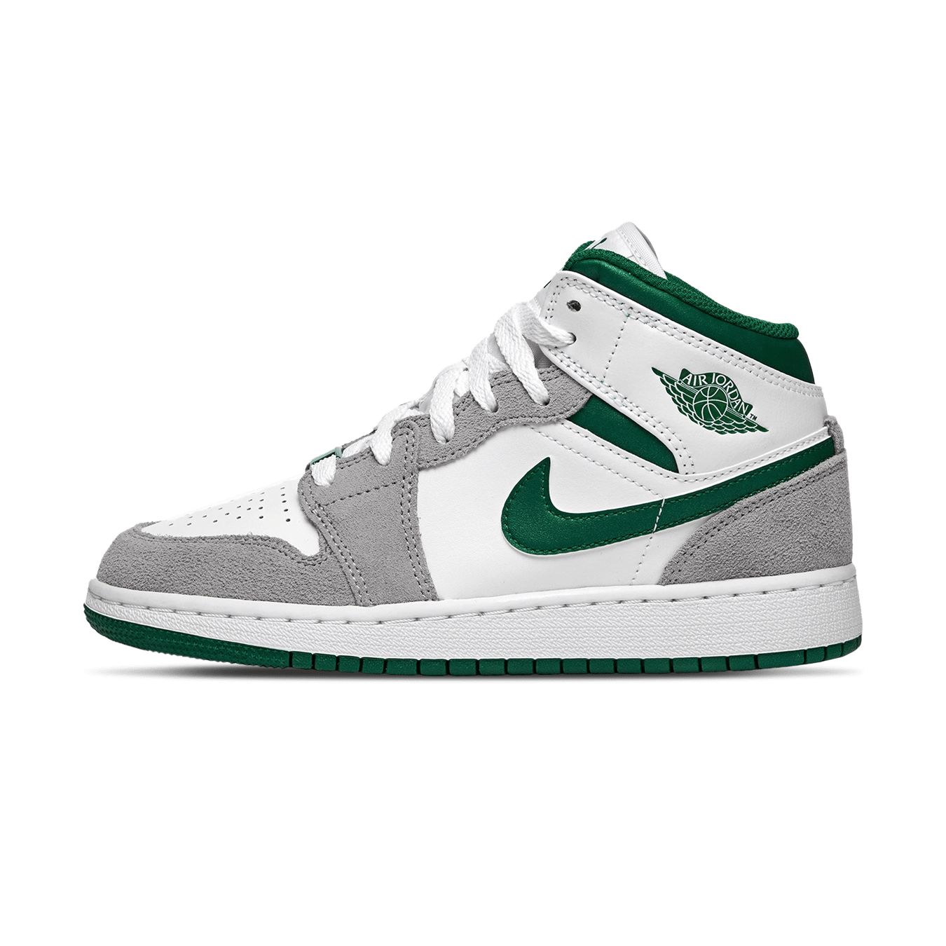 Air Jordan 1 Mid 'Pine Green Smoke Grey'