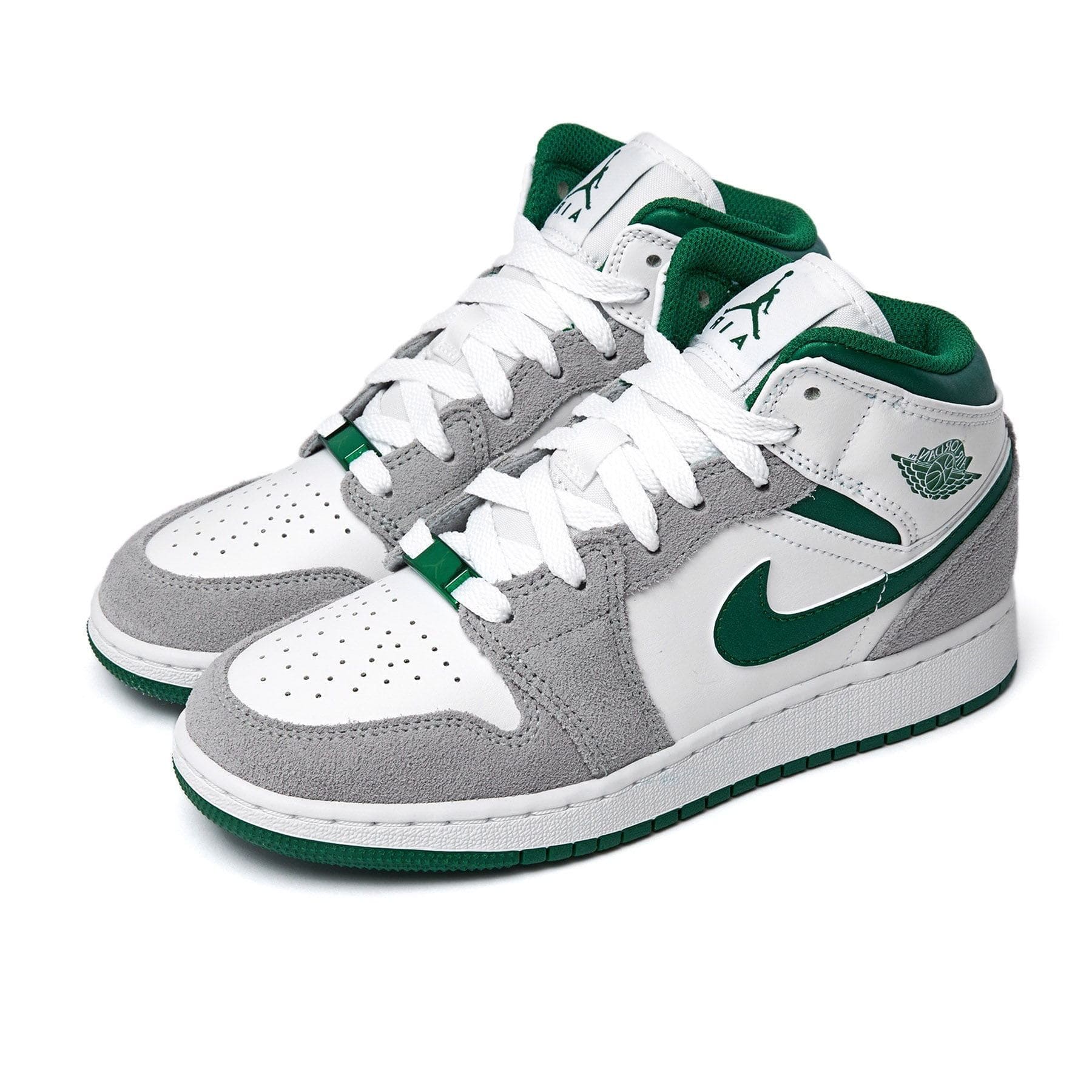 Air Jordan 1 Mid 'Pine Green Smoke Grey'