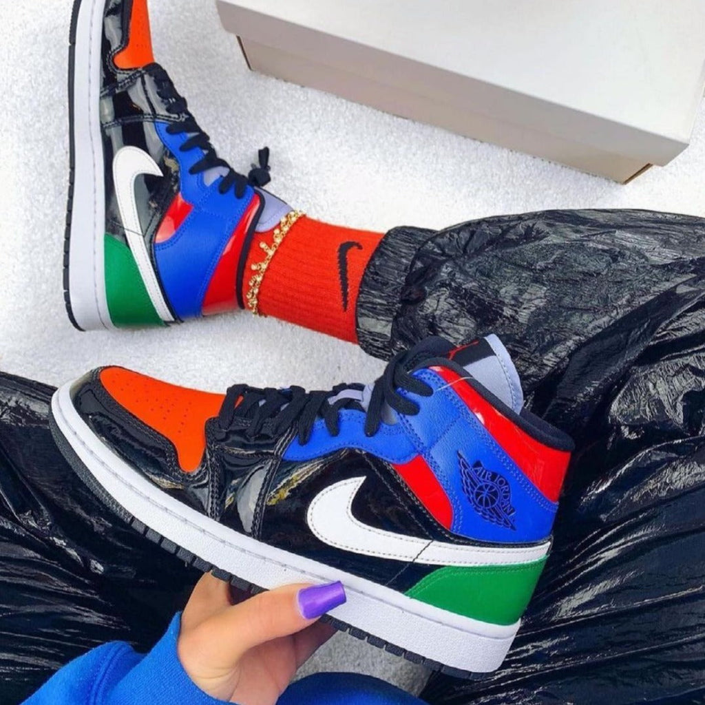 Air Jordan 1 Mid 'Multi Patent'