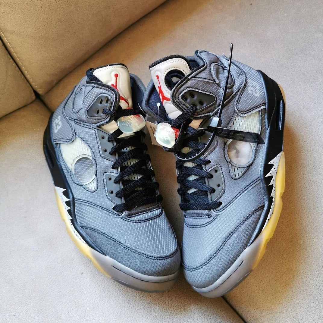 Air Jordan 5 x Off-White 'Black Muslin'