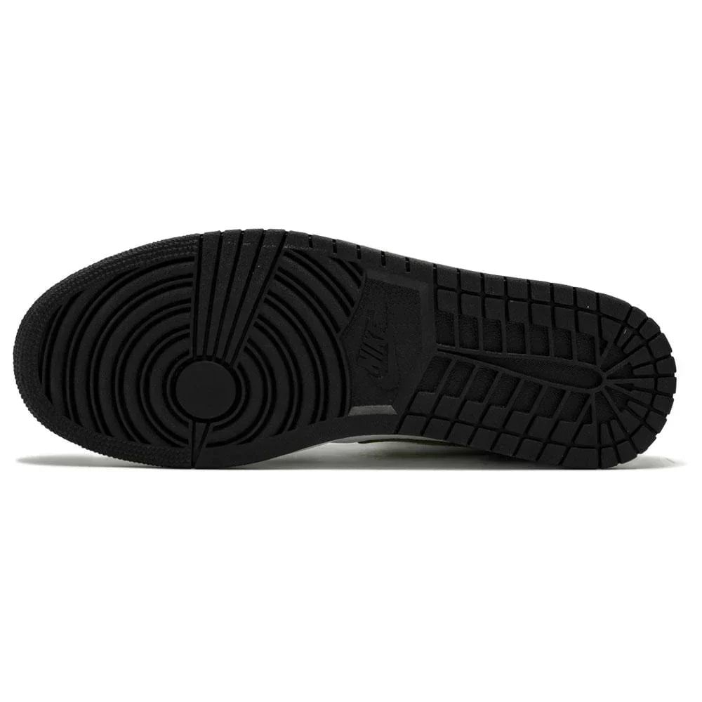 Air Jordan 1 Mid 'Patent Black White Gold'