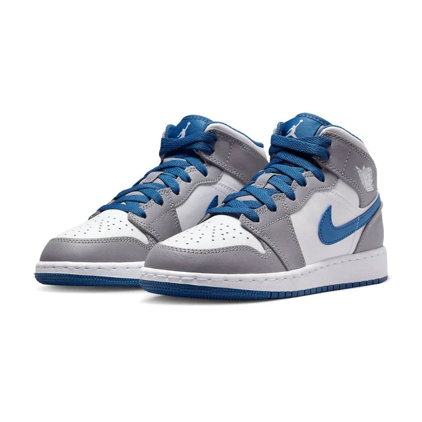 Air Jordan 1 Mid 'True Blue Cement'