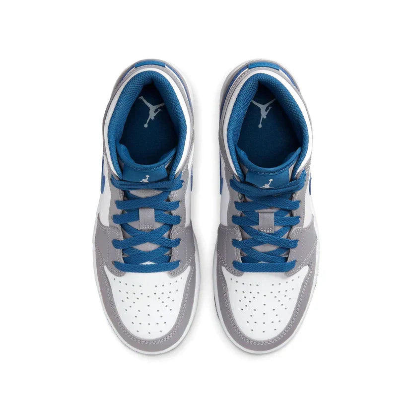 Air Jordan 1 Mid 'True Blue Cement'